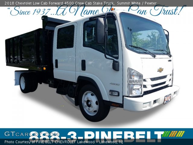 2018 Chevrolet Low Cab Forward 4500 Crew Cab Stake Truck in Summit White