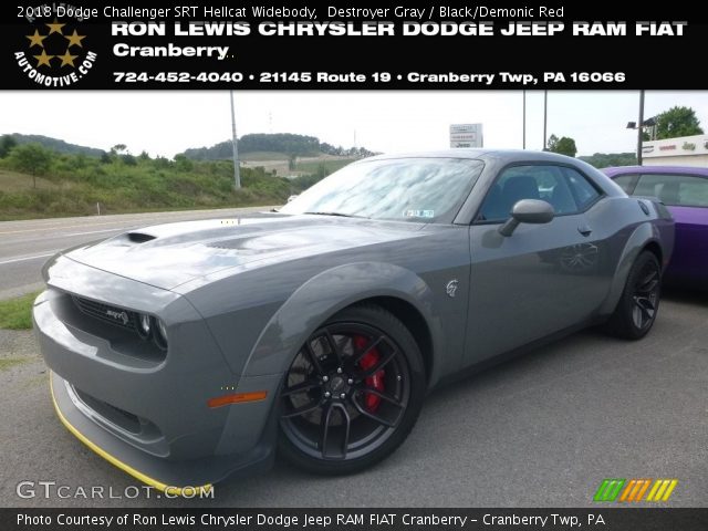 2018 Dodge Challenger SRT Hellcat Widebody in Destroyer Gray