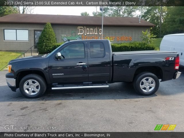 2012 GMC Sierra 1500 SLE Extended Cab 4x4 in Carbon Black Metallic