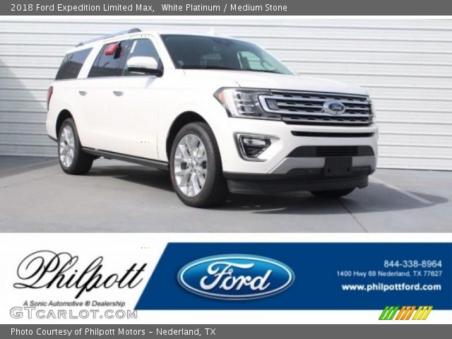 2018 Ford Expedition Limited Max in White Platinum