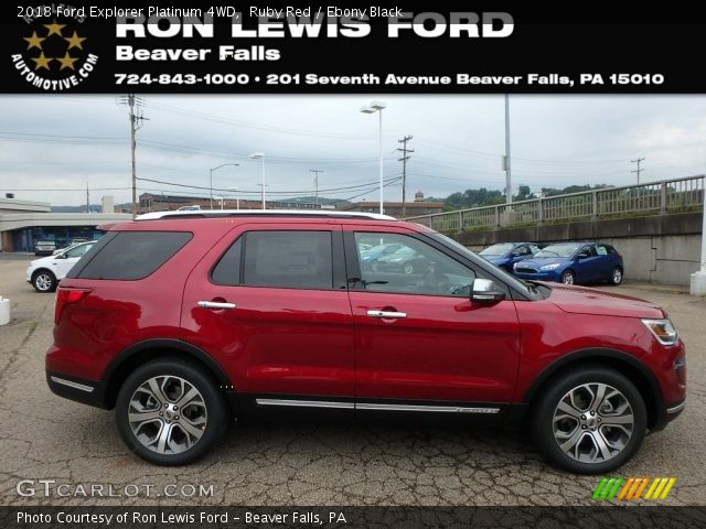 2018 Ford Explorer Platinum 4WD in Ruby Red