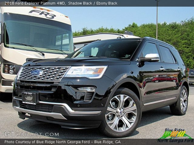 2018 Ford Explorer Platinum 4WD in Shadow Black