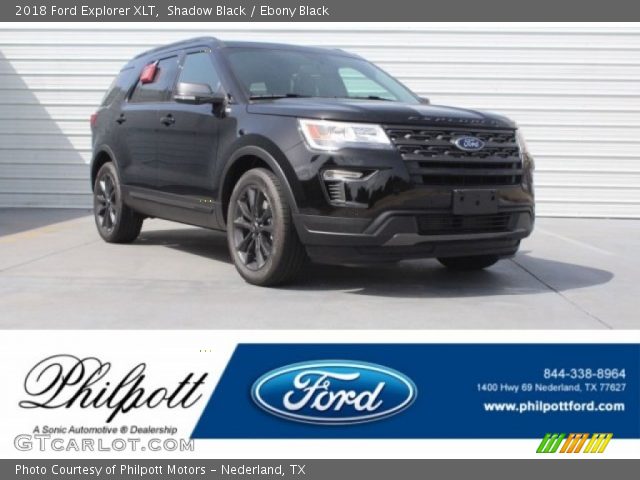 2018 Ford Explorer XLT in Shadow Black