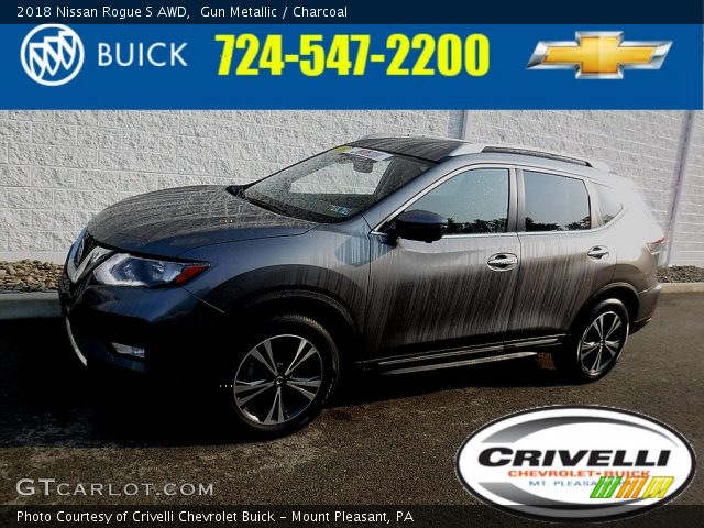 2018 Nissan Rogue S AWD in Gun Metallic
