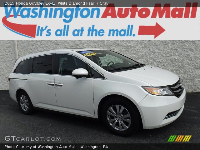 2015 Honda Odyssey EX-L in White Diamond Pearl