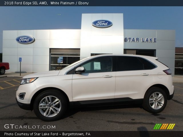 2018 Ford Edge SEL AWD in White Platinum