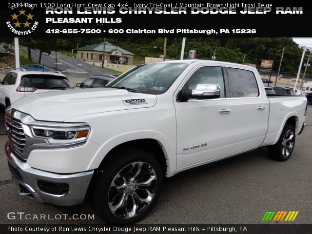 2019 Ram 1500 Long Horn Crew Cab 4x4 in Ivory Tri–Coat