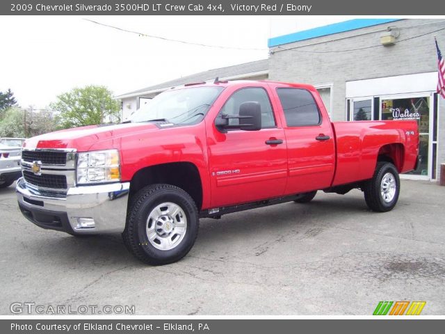 2009 Chevrolet Silverado 3500HD LT Crew Cab 4x4 in Victory Red