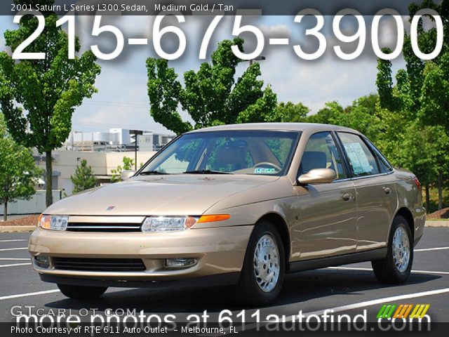2001 Saturn L Series L300 Sedan in Medium Gold