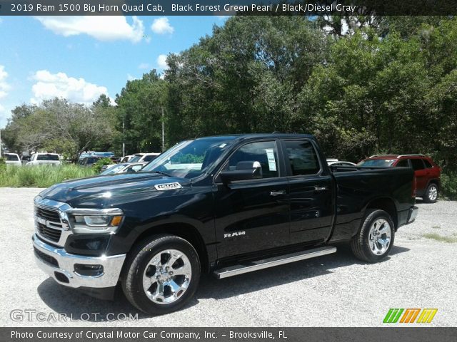 2019 Ram 1500 Big Horn Quad Cab in Black Forest Green Pearl