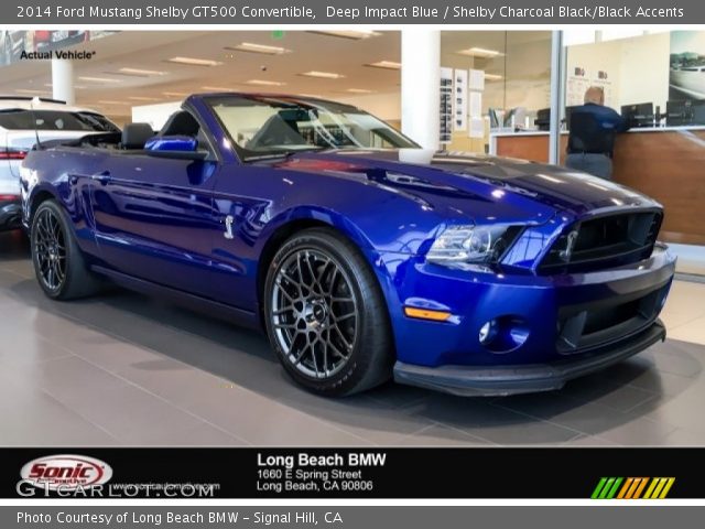 2014 Ford Mustang Shelby GT500 Convertible in Deep Impact Blue