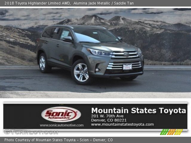 2018 Toyota Highlander Limited AWD in Alumina Jade Metallic