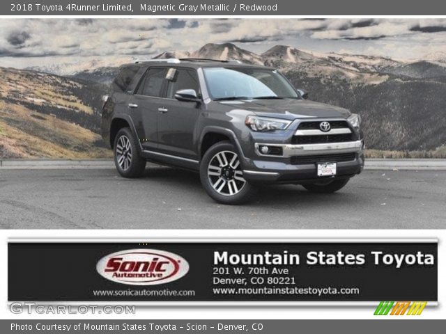 2018 Toyota 4Runner Limited in Magnetic Gray Metallic