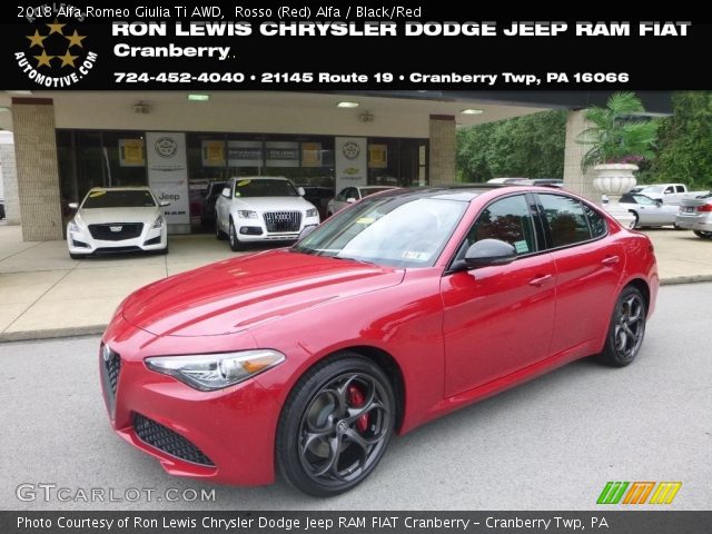 2018 Alfa Romeo Giulia Ti AWD in Rosso (Red) Alfa