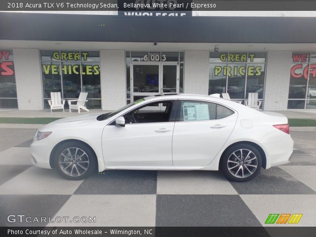 2018 Acura TLX V6 Technology Sedan in Bellanova White Pearl