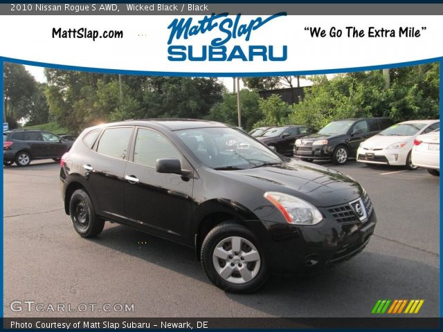 2010 Nissan Rogue S AWD in Wicked Black