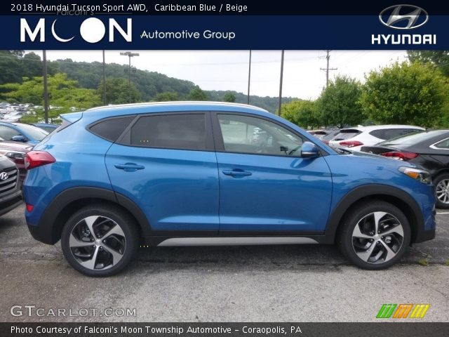2018 Hyundai Tucson Sport AWD in Caribbean Blue