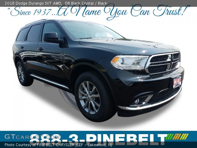 2018 Dodge Durango SXT AWD in DB Black Crystal