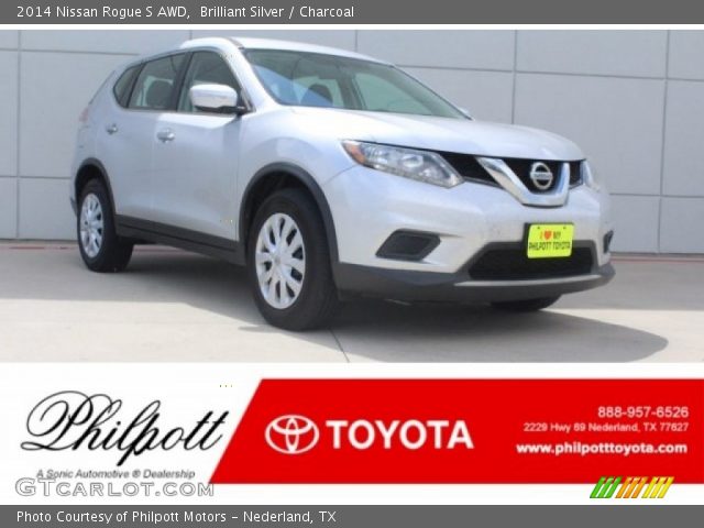 2014 Nissan Rogue S AWD in Brilliant Silver