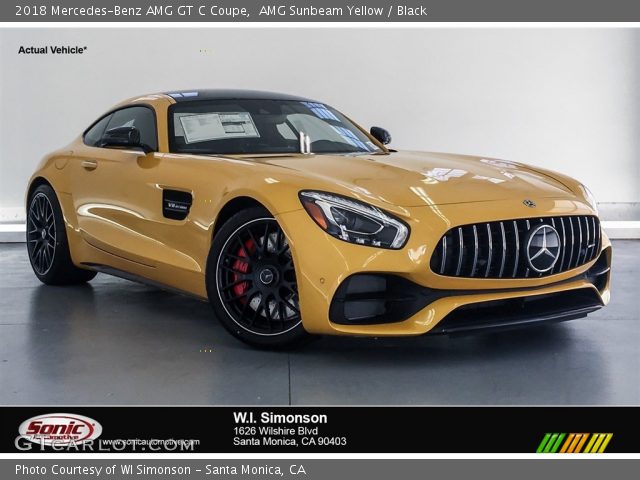 2018 Mercedes-Benz AMG GT C Coupe in AMG Sunbeam Yellow