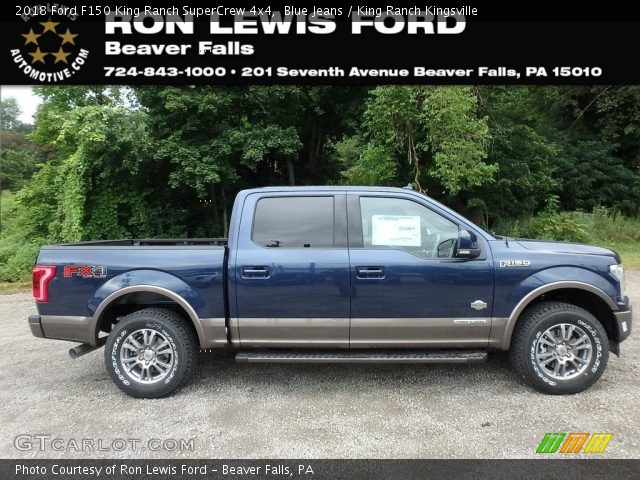 2018 Ford F150 King Ranch SuperCrew 4x4 in Blue Jeans