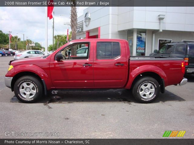 2008 Nissan Frontier SE Crew Cab 4x4 in Red Brawn