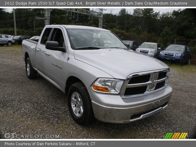 2012 Dodge Ram 1500 SLT Quad Cab 4x4 in Bright Silver Metallic