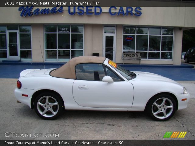 2001 Mazda MX-5 Miata Roadster in Pure White