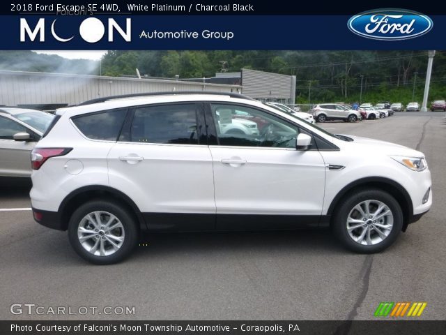 2018 Ford Escape SE 4WD in White Platinum