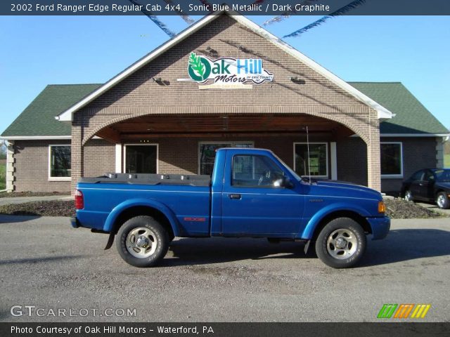 2002 Ford Ranger Edge Regular Cab 4x4 in Sonic Blue Metallic
