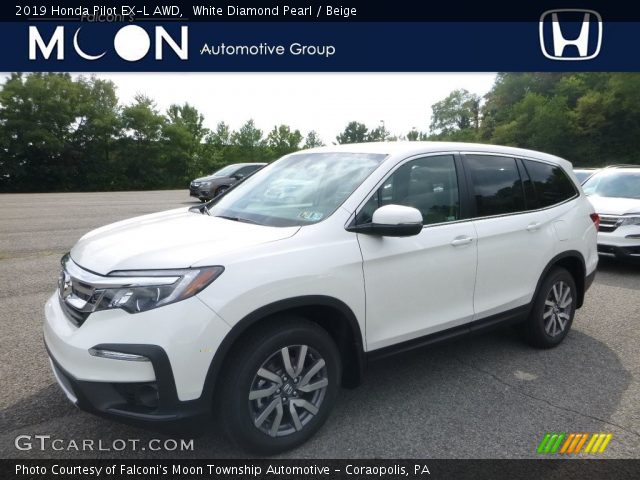 2019 Honda Pilot EX-L AWD in White Diamond Pearl