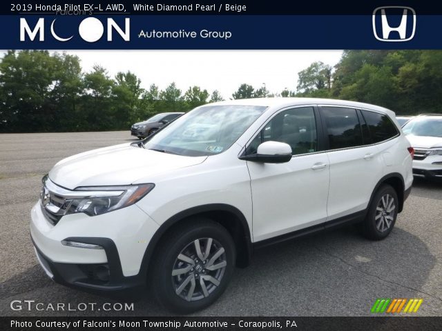 2019 Honda Pilot EX-L AWD in White Diamond Pearl