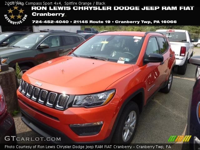 2018 Jeep Compass Sport 4x4 in Spitfire Orange