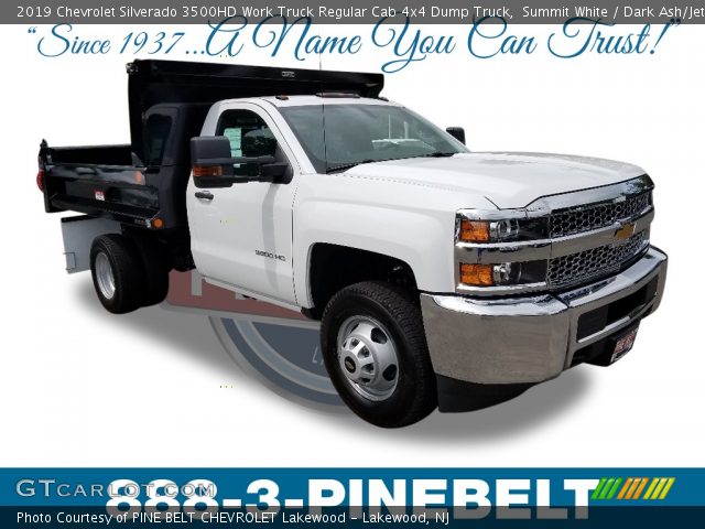 2019 Chevrolet Silverado 3500HD Work Truck Regular Cab 4x4 Dump Truck in Summit White