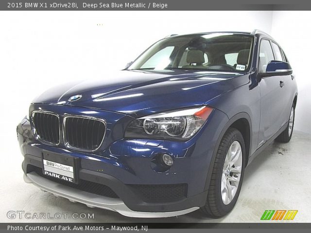 2015 BMW X1 xDrive28i in Deep Sea Blue Metallic