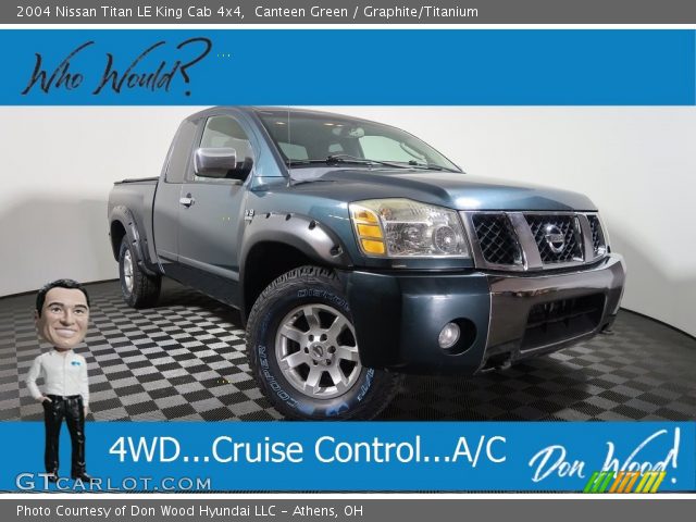 2004 Nissan Titan LE King Cab 4x4 in Canteen Green