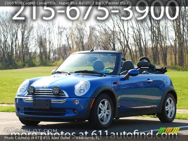 2006 Mini Cooper Convertible in Hyper Blue Metallic