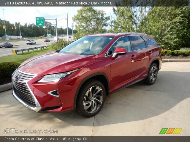 2018 Lexus RX 450hL AWD in Matador Red Mica