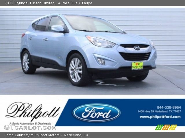 2013 Hyundai Tucson Limited in Aurora Blue