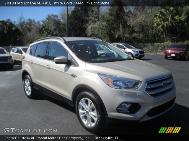 2018 Ford Escape SE 4WD in White Gold