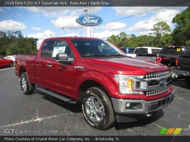 2018 Ford F150 XLT SuperCab 4x4 in Ruby Red