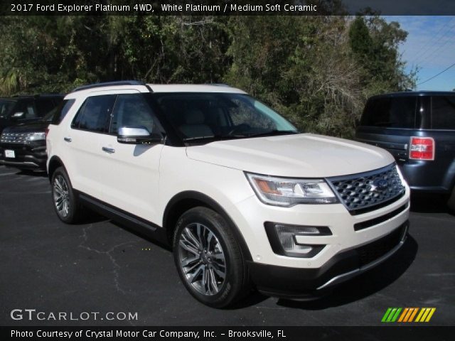 2017 Ford Explorer Platinum 4WD in White Platinum