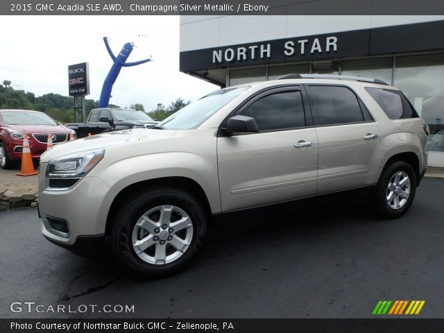 2015 GMC Acadia SLE AWD in Champagne Silver Metallic