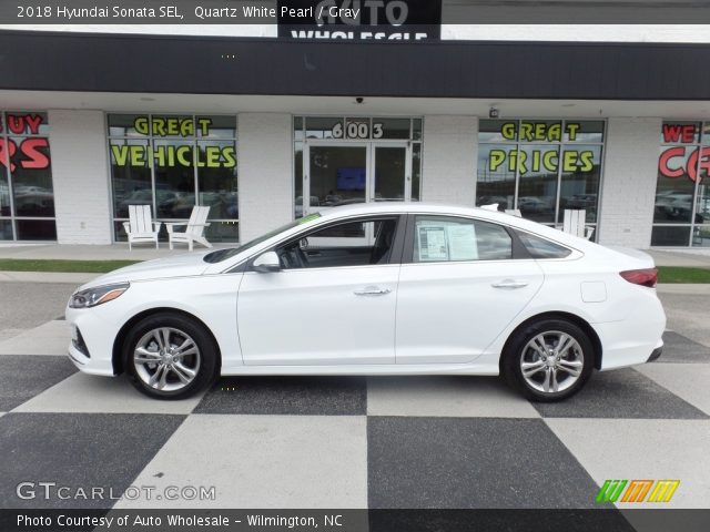 2018 Hyundai Sonata SEL in Quartz White Pearl