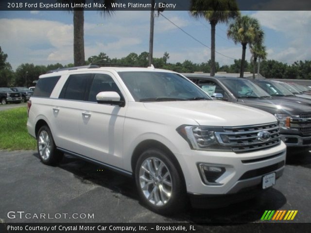 2018 Ford Expedition Limited Max in White Platinum