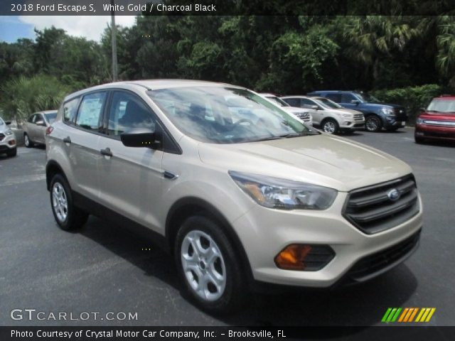 2018 Ford Escape S in White Gold