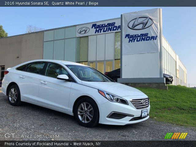 2016 Hyundai Sonata SE in Quartz White Pearl