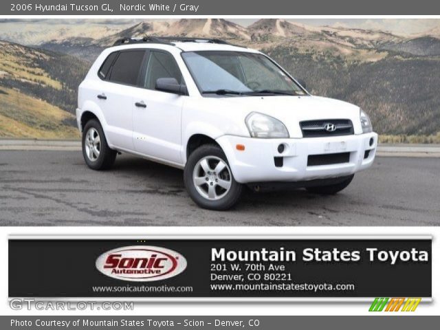 2006 Hyundai Tucson GL in Nordic White