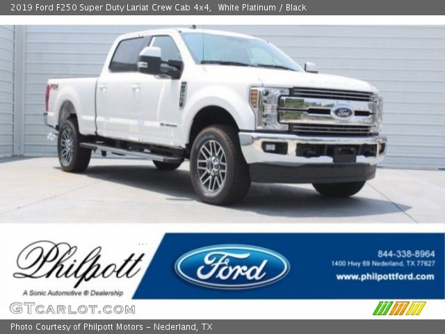 2019 Ford F250 Super Duty Lariat Crew Cab 4x4 in White Platinum