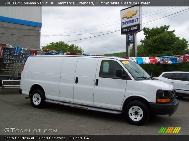 2008 GMC Savana Van 2500 Commercial Extended in Summit White